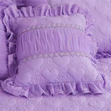 Load image into Gallery viewer, 1 Piece Lace Bed Skirt +2pieces Pillowcases bedding set Princess Bedding Bedspreads sheet Bed For Girl bed Cover King/Queen size