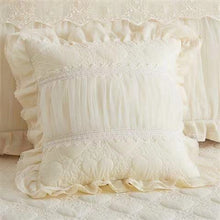 Load image into Gallery viewer, 1 Piece Lace Bed Skirt +2pieces Pillowcases bedding set Princess Bedding Bedspreads sheet Bed For Girl bed Cover King/Queen size