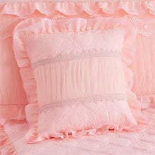 Load image into Gallery viewer, 1 Piece Lace Bed Skirt +2pieces Pillowcases bedding set Princess Bedding Bedspreads sheet Bed For Girl bed Cover King/Queen size
