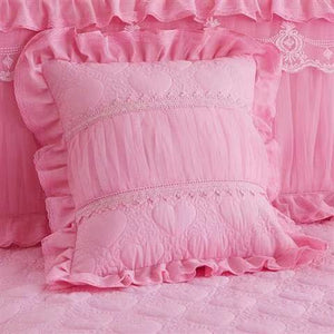 1 Piece Lace Bed Skirt +2pieces Pillowcases bedding set Princess Bedding Bedspreads sheet Bed For Girl bed Cover King/Queen size