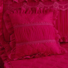 Load image into Gallery viewer, 1 Piece Lace Bed Skirt +2pieces Pillowcases bedding set Princess Bedding Bedspreads sheet Bed For Girl bed Cover King/Queen size
