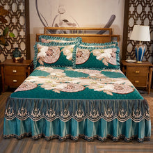 Load image into Gallery viewer, High Grade Luxury Soft Bed Skirt Winter Plush Thick Quilted Bed Cover Skirt King Queen Pad Bedspread Not Including Pillowcase
