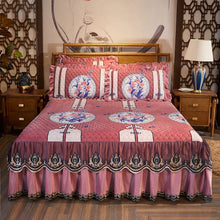 Load image into Gallery viewer, High Grade Luxury Soft Bed Skirt Winter Plush Thick Quilted Bed Cover Skirt King Queen Pad Bedspread Not Including Pillowcase
