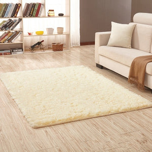 จัดส่งฟรี 80x120 ซม.หนาผ้าไหมล้างผม Non-SLIP ห้องนั่งเล่นพรมพรมกาแฟตารางผ้าห่มห้องนอน YOGA MAT