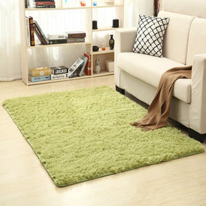 จัดส่งฟรี 80x120 ซม.หนาผ้าไหมล้างผม Non-SLIP ห้องนั่งเล่นพรมพรมกาแฟตารางผ้าห่มห้องนอน YOGA MAT
