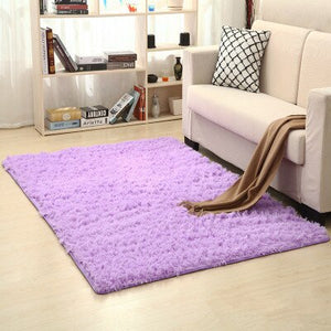 จัดส่งฟรี 80x120 ซม.หนาผ้าไหมล้างผม Non-SLIP ห้องนั่งเล่นพรมพรมกาแฟตารางผ้าห่มห้องนอน YOGA MAT