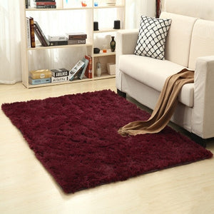 จัดส่งฟรี 80x120 ซม.หนาผ้าไหมล้างผม Non-SLIP ห้องนั่งเล่นพรมพรมกาแฟตารางผ้าห่มห้องนอน YOGA MAT