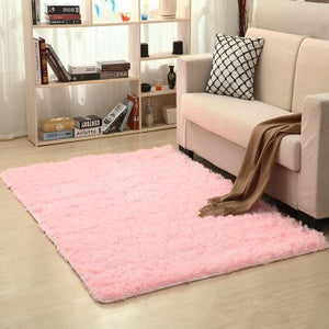 จัดส่งฟรี 80x120 ซม.หนาผ้าไหมล้างผม Non-SLIP ห้องนั่งเล่นพรมพรมกาแฟตารางผ้าห่มห้องนอน YOGA MAT