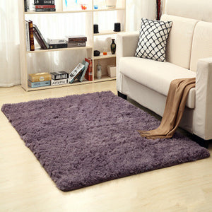 จัดส่งฟรี 80x120 ซม.หนาผ้าไหมล้างผม Non-SLIP ห้องนั่งเล่นพรมพรมกาแฟตารางผ้าห่มห้องนอน YOGA MAT
