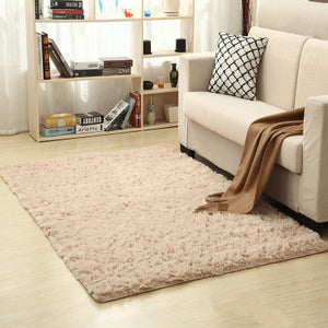 จัดส่งฟรี 80x120 ซม.หนาผ้าไหมล้างผม Non-SLIP ห้องนั่งเล่นพรมพรมกาแฟตารางผ้าห่มห้องนอน YOGA MAT
